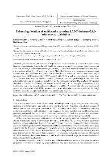 Enhancing flotation of smithsonite by using 1,3,5-Triazinane-2,4,6-trithione as sulfidation