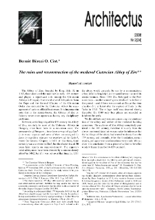 The ruins and reconstruction of the medieval Cistercian Abbey of Zirc