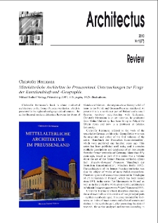 Christofer Herrmann. Mittelalterliche Architektur im Preussenland. Untersuchungen zur Frage der Kunstlandshaft und -Geographie