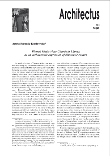 Blessed Virgin Mary Church in Lübeckas an architectonic expression of Hanseatic culture