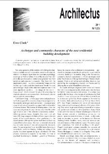 Archetype and community character of the nest residential building development