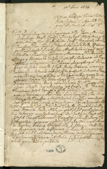 Fragment akt w&oacute;jtowskich miasta Grodziska z lat 1661 i 1746-1748