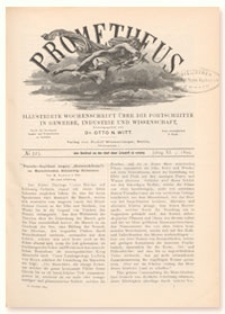 Prometheus : Illustrirte Wochenschrift &uuml;ber die Fortschritte in Gewerbe, Industrie und Wissenschaft. 11. Jahrgang, 1899, Nr 523