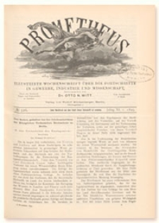Prometheus : Illustrirte Wochenschrift &uuml;ber die Fortschritte in Gewerbe, Industrie und Wissenschaft. 11. Jahrgang, 1899, Nr 526