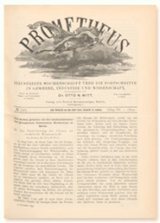 Prometheus : Illustrirte Wochenschrift &uuml;ber die Fortschritte in Gewerbe, Industrie und Wissenschaft. 11. Jahrgang, 1899, Nr 527