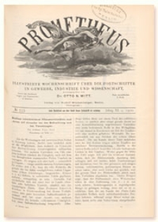 Prometheus : Illustrirte Wochenschrift &uuml;ber die Fortschritte in Gewerbe, Industrie und Wissenschaft. 11. Jahrgang, 1900, Nr 535