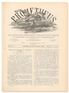 Prometheus : Illustrirte Wochenschrift &uuml;ber die Fortschritte in Gewerbe, Industrie und Wissenschaft. 11. Jahrgang, 1900, Nr 546