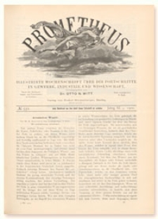 Prometheus : Illustrirte Wochenschrift &uuml;ber die Fortschritte in Gewerbe, Industrie und Wissenschaft. 11. Jahrgang, 1900, Nr 552