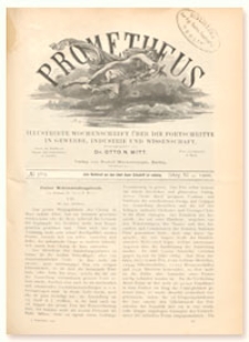 Prometheus : Illustrirte Wochenschrift &uuml;ber die Fortschritte in Gewerbe, Industrie und Wissenschaft. 11. Jahrgang, 1900, Nr 569