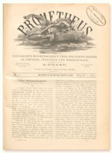 Prometheus : Illustrirte Wochenschrift &uuml;ber die Fortschritte in Gewerbe, Industrie und Wissenschaft. 11. Jahrgang, 1900, Nr 571