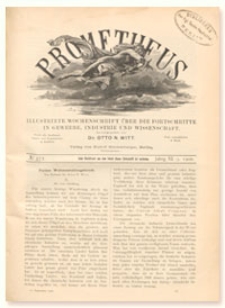 Prometheus : Illustrirte Wochenschrift &uuml;ber die Fortschritte in Gewerbe, Industrie und Wissenschaft. 11. Jahrgang, 1900, Nr 572