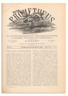 Prometheus : Illustrirte Wochenschrift &uuml;ber die Fortschritte in Gewerbe, Industrie und Wissenschaft. 12. Jahrgang, 1901, Nr 592