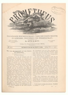Prometheus : Illustrirte Wochenschrift &uuml;ber die Fortschritte in Gewerbe, Industrie und Wissenschaft. 12. Jahrgang, 1901, Nr 593