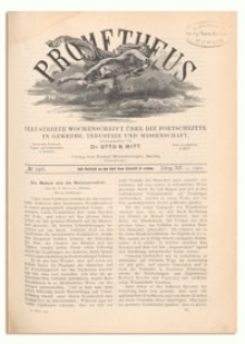 Prometheus : Illustrirte Wochenschrift &uuml;ber die Fortschritte in Gewerbe, Industrie und Wissenschaft. 12. Jahrgang, 1901, Nr 596