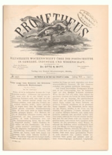 Prometheus : Illustrirte Wochenschrift &uuml;ber die Fortschritte in Gewerbe, Industrie und Wissenschaft. 12. Jahrgang, 1901, Nr 597