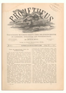 Prometheus : Illustrirte Wochenschrift &uuml;ber die Fortschritte in Gewerbe, Industrie und Wissenschaft. 12. Jahrgang, 1901, Nr 601
