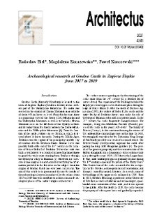 Archaeological research at Grodno Castle in Zagórze Śląskie from 2017 to 2019