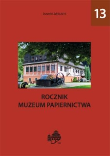 Spis treści [Rocznik Muzeum Papiernictwa, tom XIII]