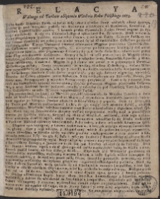 Relacya walnego od Turk&oacute;w oblężenia Wiednia 1683