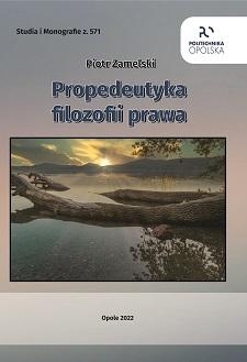 Propedeutyka filozofii prawa