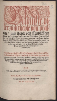 Bildnisse vieler zum theyle von vralten, zum theyle von Newlichern zeiten her, Kriegs vnd anderer Weltlicher H&auml;nndel halben [...] ber&uuml;hmter Keyser, K&ouml;nige, F&uuml;rsten, Grauen vnd Edeln, in massen dieselbige Paulus Jouius [...] zusammen gebracht [...]