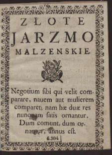 Złote Jarzmo Małżeńskie - Wyd. B