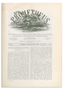 Prometheus : Illustrirte Wochenschrift &uuml;ber die Fortschritte in Gewerbe, Industrie und Wissenschaft. 13. Jahrgang, 1902, Nr 655