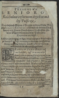 Katechizm z Navkami, z Piesniami, y z Modlitwami, Kościoła pow&szlig;echnego Apostolskiego, na Iezvsie Krystvsie iedynym fundamencie zbudowane[g]o słowem Bożym [...]