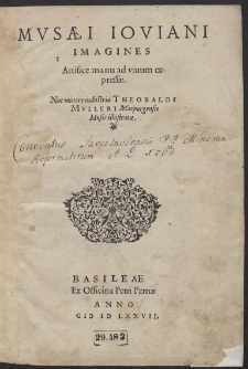 Musæi Ioviani Imagines manu ad vivum expressæ [...]