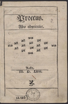 Proteus. Abo odmieniec