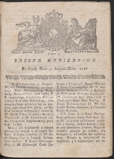 Gazeta Warszawska. R.1786 Nr 67