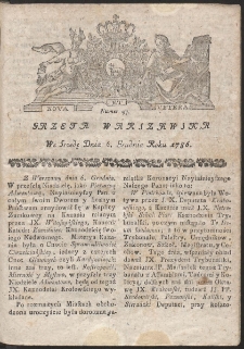 Gazeta Warszawska. R.1786 Nr 97