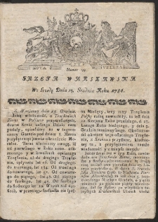 Gazeta Warszawska. R.1786 Nr 99