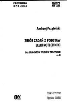 Zbiór zadań z podstaw elektrotechniki dla studentów studiów zaocznych. Cz.2