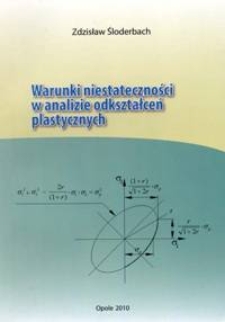 Warunki niestateczności w analizie odkształceń plastycznych