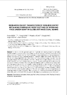 Research on Key Parameters of Gob-Side Entry Retaining Formed by Roof Cutting of Working Face under Goaf in Close Distance Coal Seams