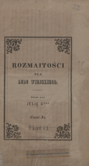 Rozmaitości dla ludu wiejskiego. Część II