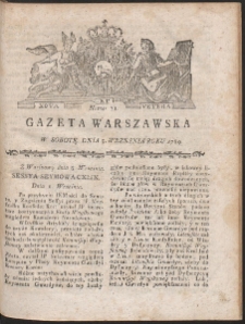 Gazeta Warszawska. R.1789 Nr 71
