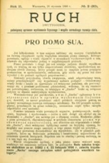 Ruch : dwutygodnik, poświęcony sprawom wychowania fizycznego i w ogóle normalnego rozwoju ciała, 1907.01.26 R. 2 nr 2 (20)