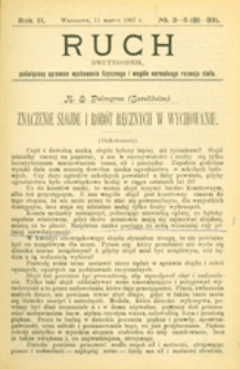 Ruch : dwutygodnik, poświęcony sprawom wychowania fizycznego i w ogóle normalnego rozwoju ciała, 1907.03.11 R. 2 nr 3-5 (21-23)