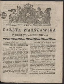 Gazeta Warszawska. R.1791 Nr 10