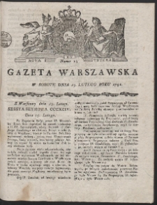 Gazeta Warszawska. R.1791 Nr 15