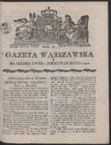 Gazeta Warszawska. R.1791 Nr 28