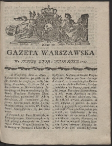 Gazeta Warszawska. R.1791 Nr 36