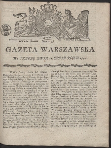 Gazeta Warszawska. R.1791 Nr 38