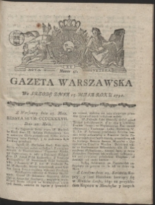 Gazeta Warszawska. R.1791 Nr 42