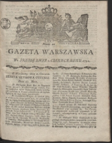 Gazeta Warszawska. R.1791 Nr 44
