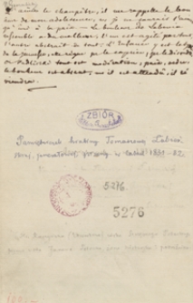 Pamiętnik hrabiny Konstancji z Ossolińskich Łubieńskiej, pisany w latach 1831-1832