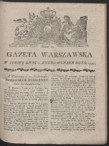 Gazeta Warszawska. R.1791 Nr 85