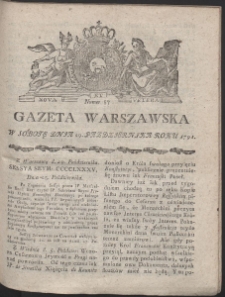 Gazeta Warszawska. R.1791 Nr 87